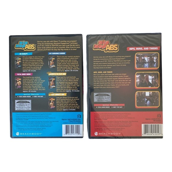 HIP HOP ABS Set of 2 DVDs Workout Beachbody Shaun T Fitness Exercise Healthy - Picture 2 of 4